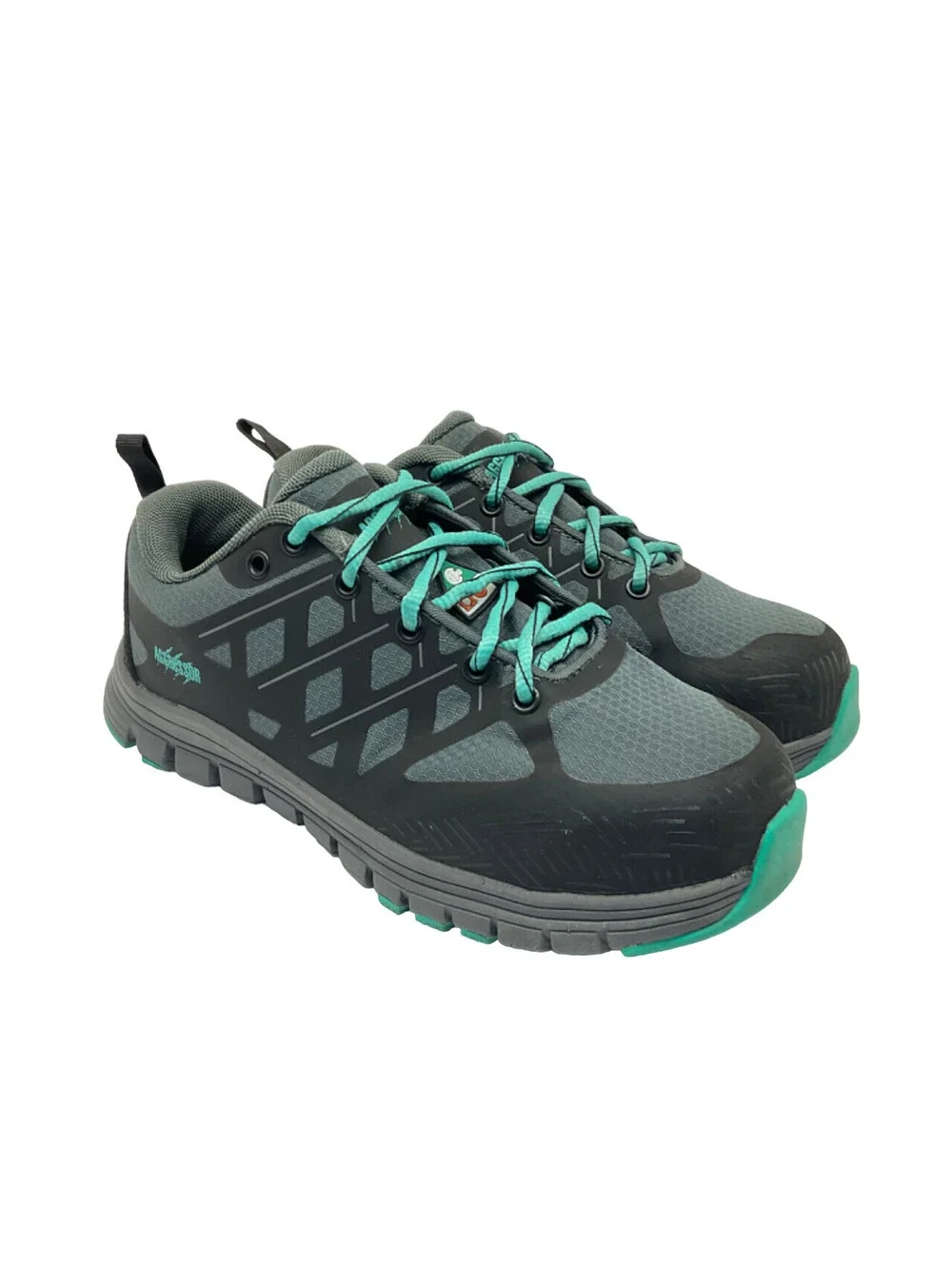 AGGRESSOR Women's Steel Toe Steel Plate Safety Work Shoes 1501 Grey/Black 6M